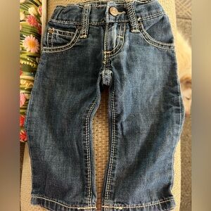 Cute baby wrangler jeans 3-6 mos